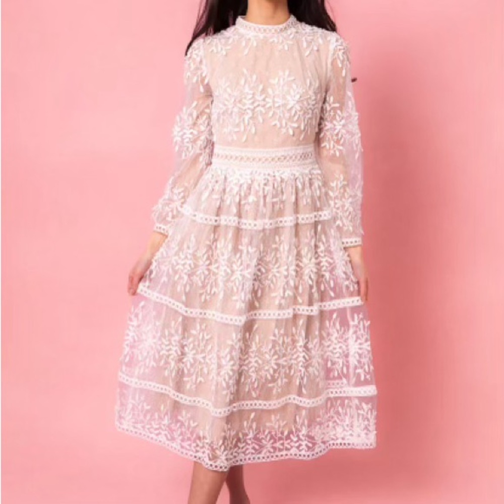 Sicily dress- champagne lining